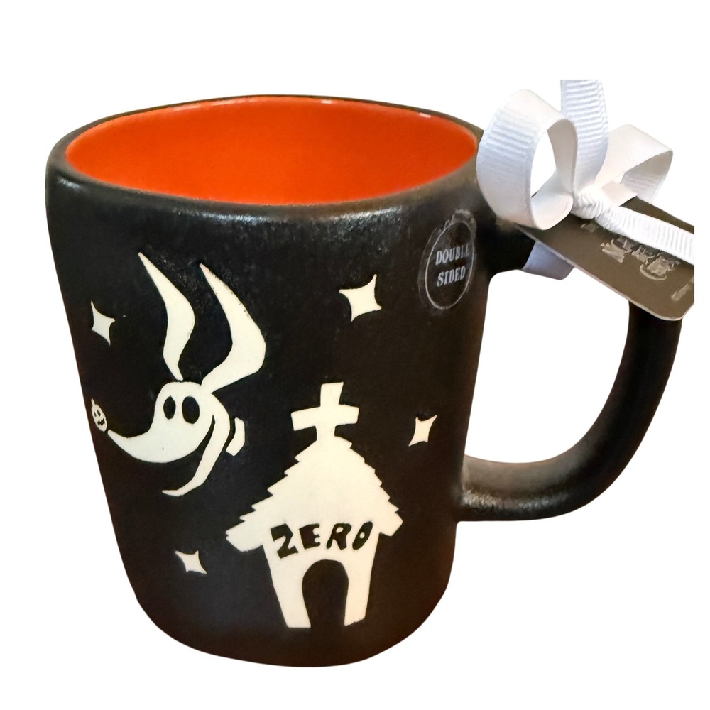 Rae‎ Dunn Disney Nightmare Before Christmas Zero Good Boy Dog Mug Halloween NWT